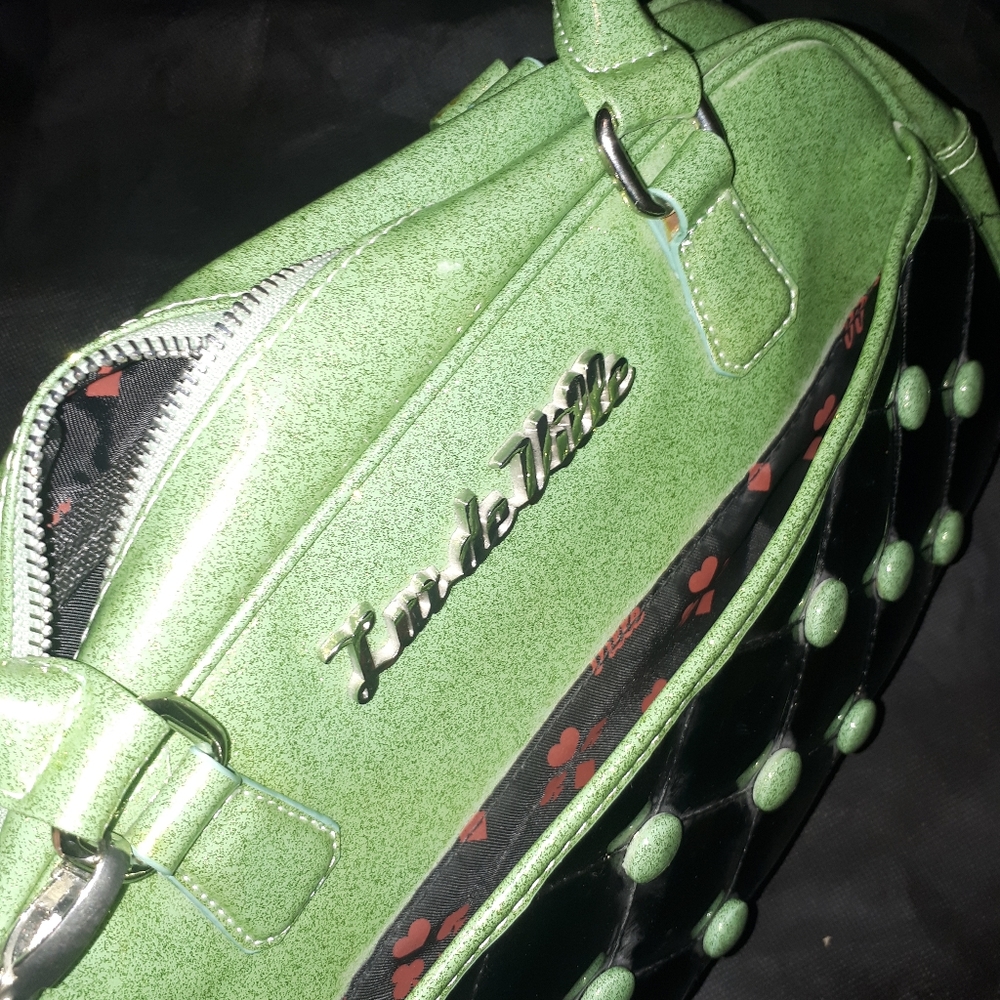 Lux de Ville Cosmic Tote in baby green sparkle